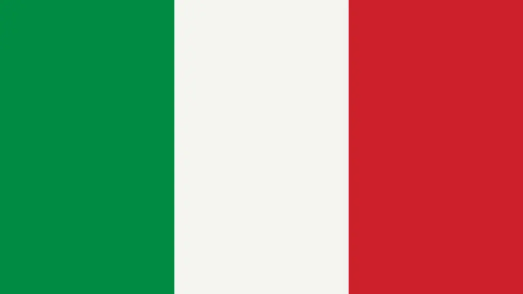 Flagge Italien – Yachtcharter Italien